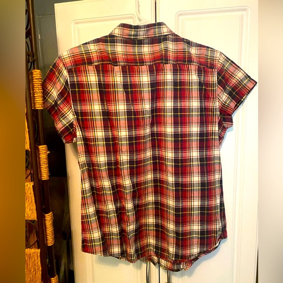 Large, Plaid Red/Blue/White/Yellow Shirt - Picture 2 of 4